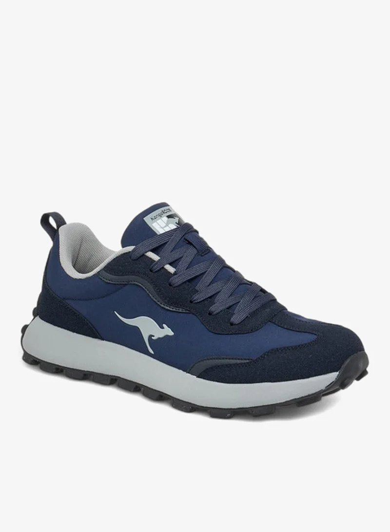 kangaROOS Men's Panelled Sneakers with Lace-Up Closure
