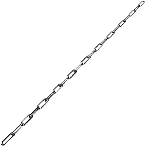 Lsqurel Stainless Steel Chain, Lsqurel 6.5ft Metal Chain Link Chain Small 5/64in Light Duty Chain Utility Chain Jack Chain for Home Outdoor Camping Hanging etc (5/64in-6.5ft) - Image 1
