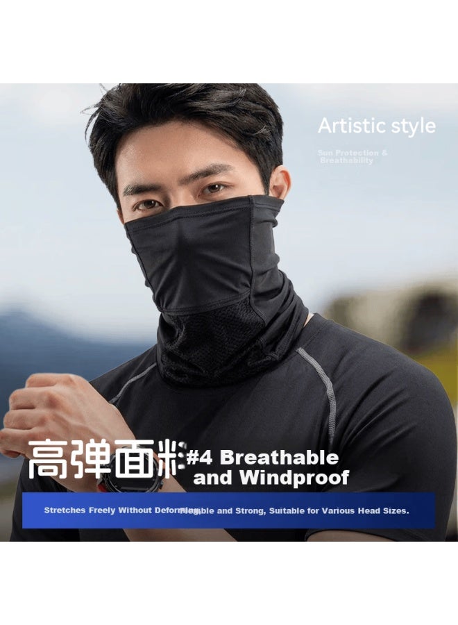 Supfire Sunscreen Face Mask Men Summer Ice Silk Mask Neck Gaiter Magic Headscarf Women Outdoor Cycling Mountaineering Fishing Face Cover - Image 5