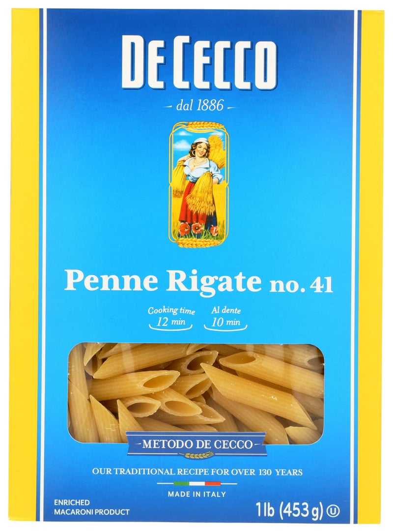 De Cecco Penne Rigate No 41 Pasta 16 Oz Authentic Slow Dried Made with Durum Wheat Versatile Pasta for Sauces  Recipes Made in Italy - Image 3