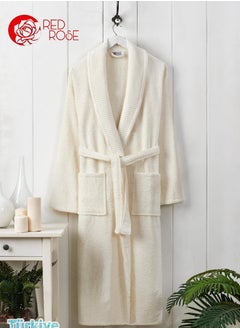 Red Rose Modern Turkish Bathrobe 100% Cotton: A Luxurious Experience of Comfort and Elegance  - Image 1