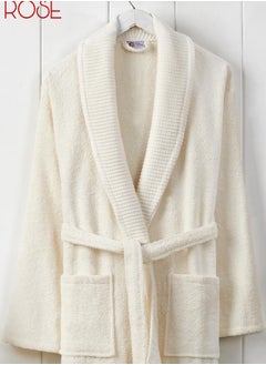 Red Rose Modern Turkish Bathrobe 100% Cotton: A Luxurious Experience of Comfort and Elegance  - Image 2