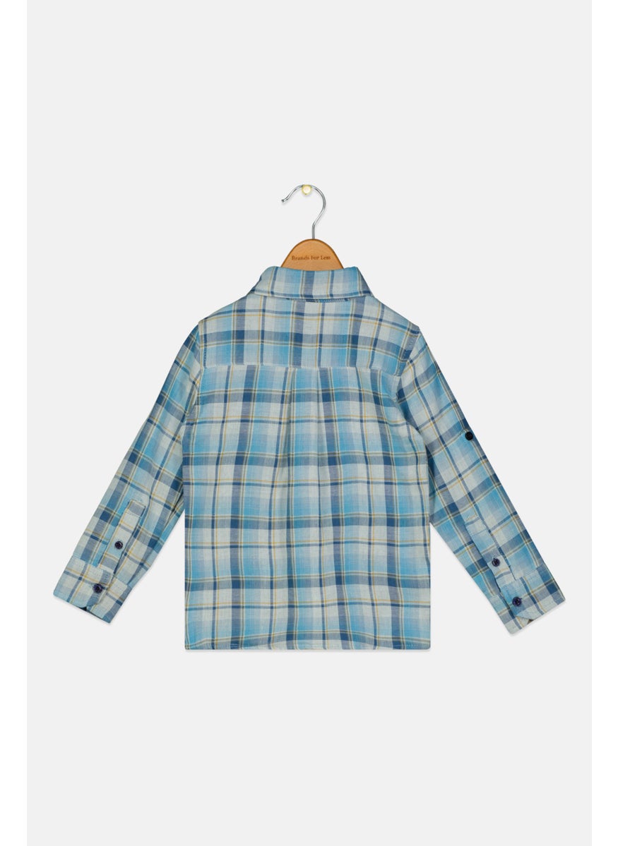 Andy & Evan Toddlers Boy Plaid Button Closure Shirts, Multicolor  - Image 2