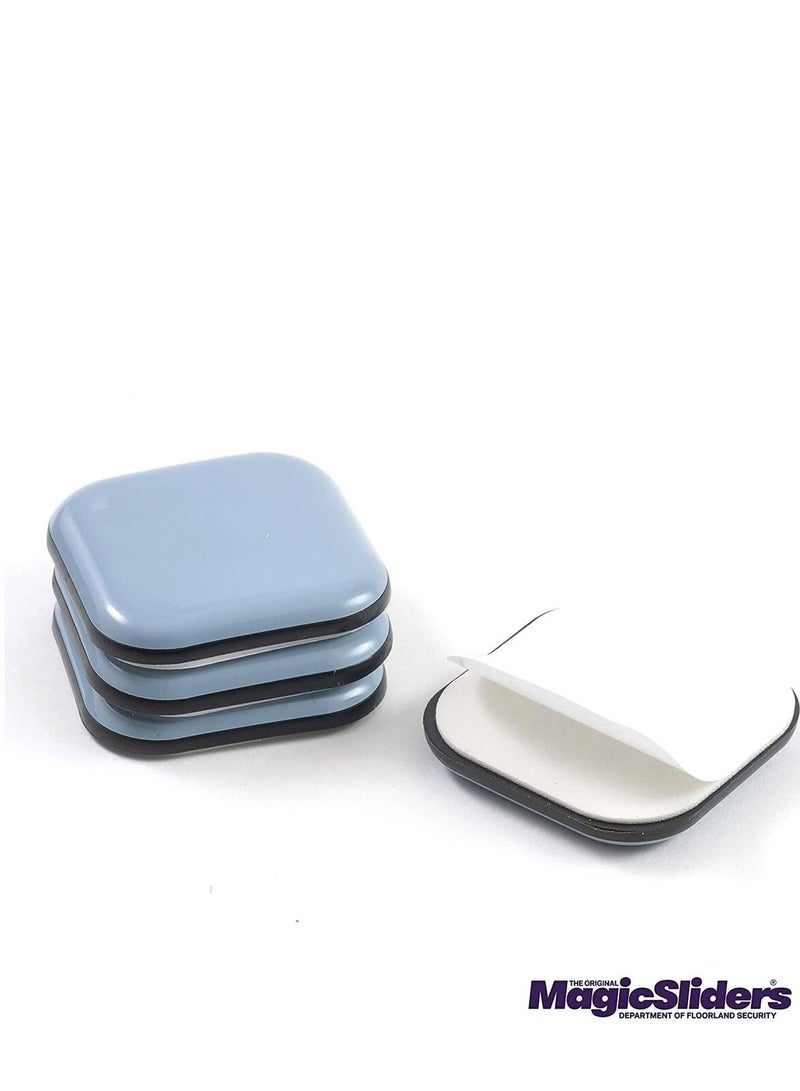 Magic Sliders 4-Piece Adhesive Sliding Discs Grey 45mm - Image 2