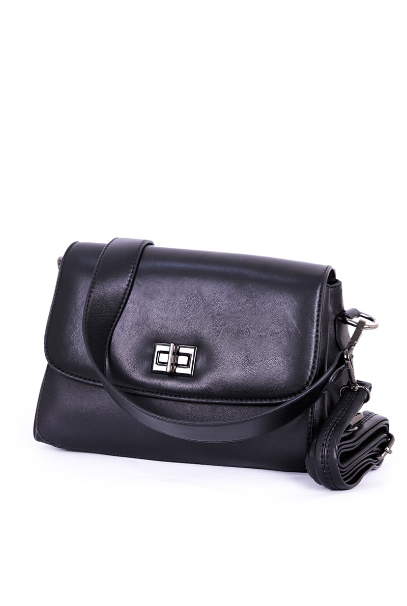 حقيبة كتف سوداء أنيقة كروسبودي - Image 1