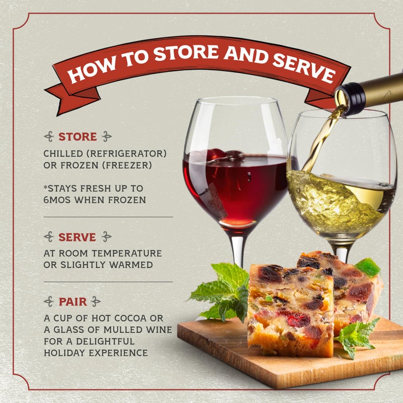 Carli’s Cakes Original Fruit Cake - 1lb, Freshly Baked Traditional Fruitcake Recipe with Raisins, Cherries, Pineapples, Nuts, Imitation Rum Grandma’s Fruit Cake, Delicious Holiday and Christmas Gift - Image 5