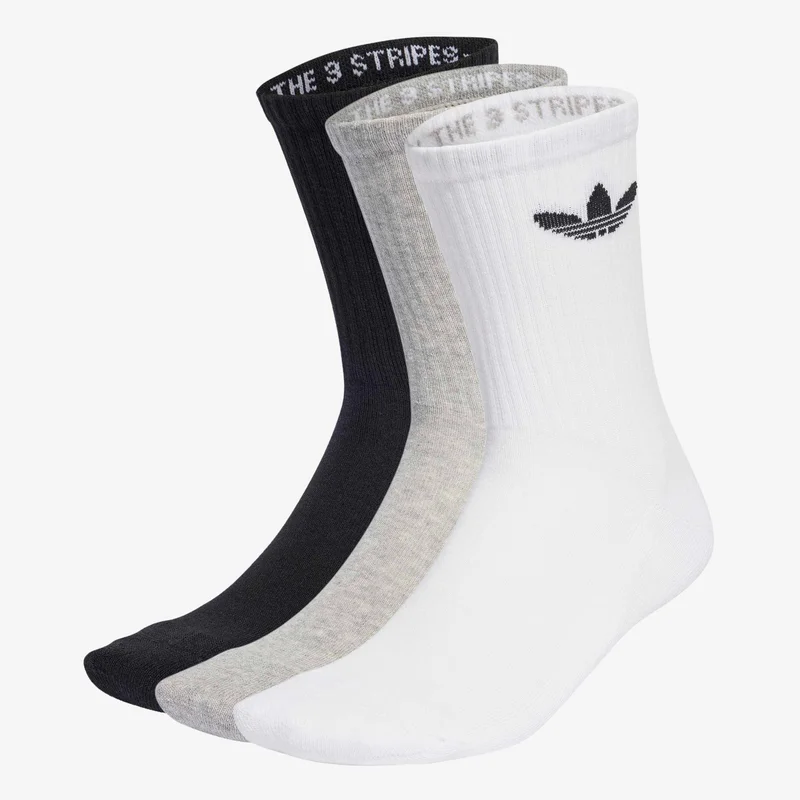 Adidas Originals Trefoil Cushion Crew Socks 3 Pairs