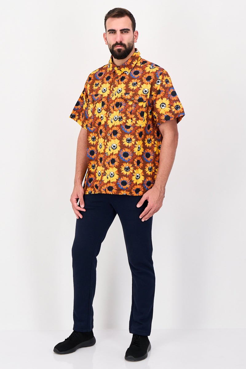 Nike Men Sportswear Fit Short Sleeve Skate Shirt, Multicolor - Image 2