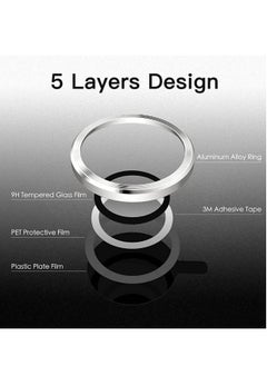 Generic Anti-scratch Tempered Glass Camera Cover For iPhone13 / 13 Mini (Silver)  - Image 2