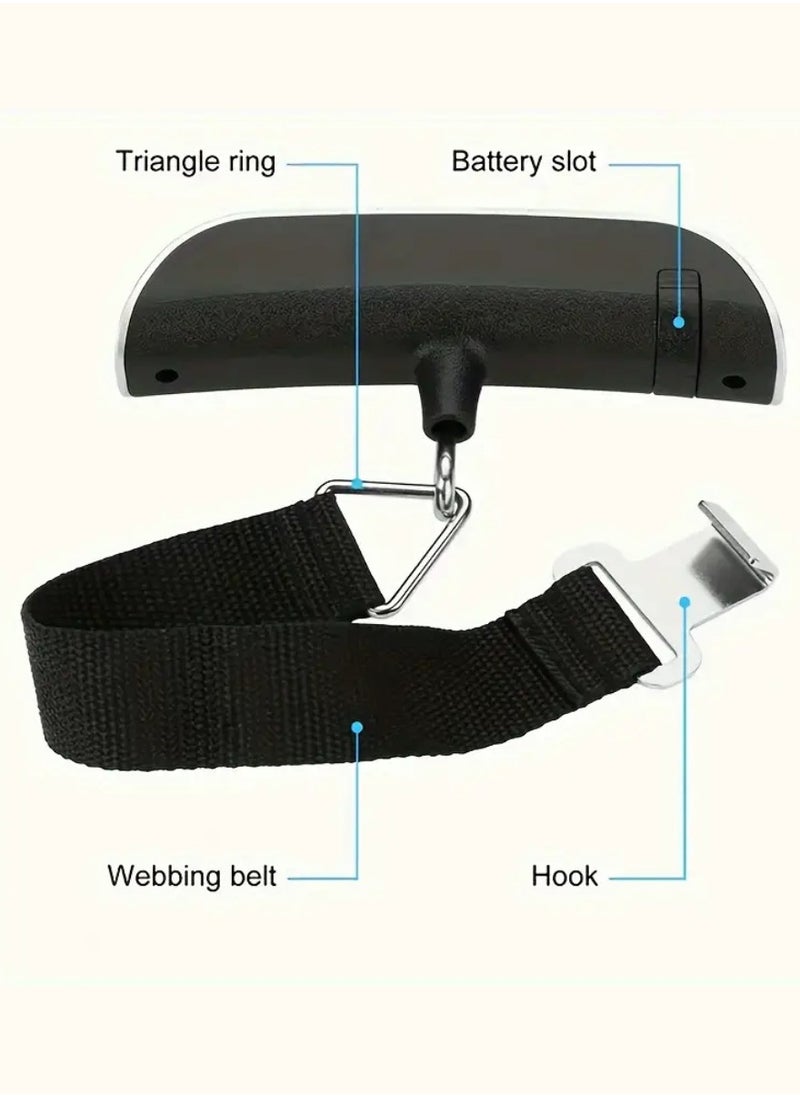 JIHAM - Portable Digital Luggage Weighing Scale with Lock and Key Combo for Luggage Weight Measurement for Traveling Vacation Luggage Packing and Weighing - Image 1