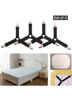 SOWUGI 4PCS Adjustable Bed Sheet Clips Cover Grippers Holder Mattress Duvet Blanket Fastener Straps Fixing Slip Resistant Belt  - Image 3
