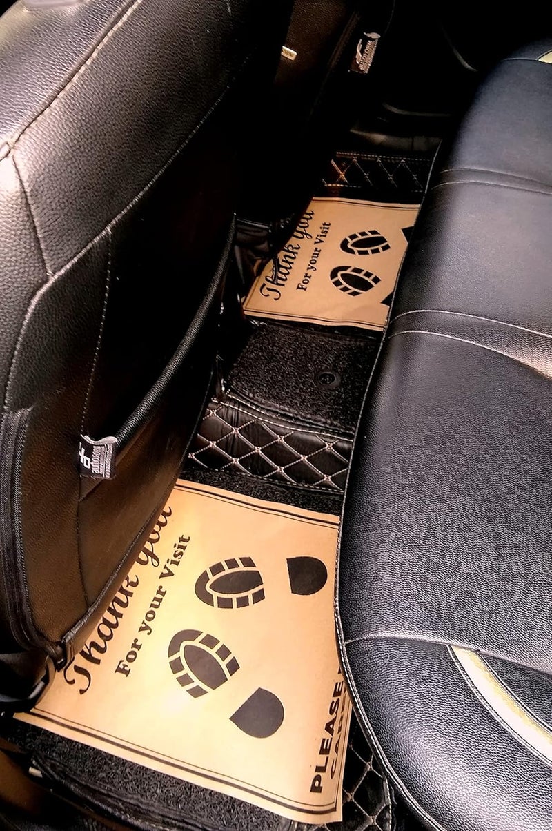 PackShark® Paper Foot Mat for Passenger & Crew, Bus, Van, Truck, Car Interior - Brown, 15 X 18 Inches (Pack of 25) - Image 4