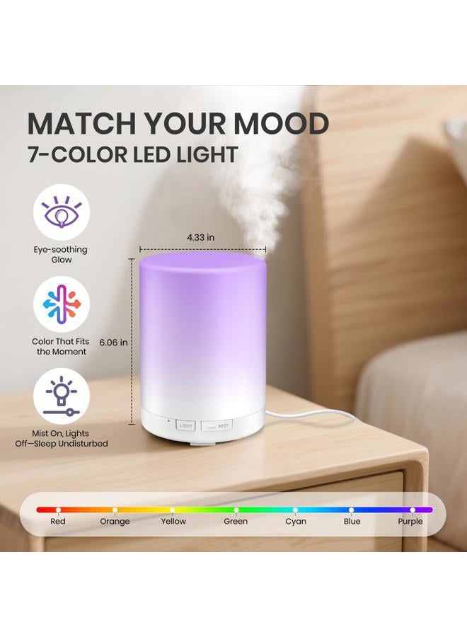 URPOWER Aroma Essential Oil Diffuser with Night Light - 300ml - Image 4