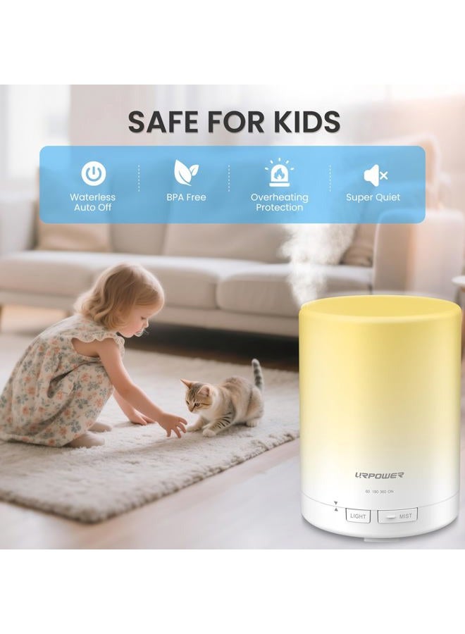 URPOWER Aroma Essential Oil Diffuser with Night Light - 300ml - Image 3
