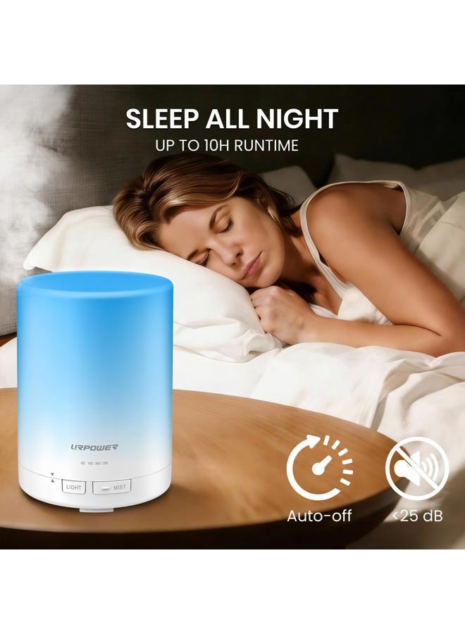 URPOWER Aroma Essential Oil Diffuser with Night Light - 300ml - Image 2