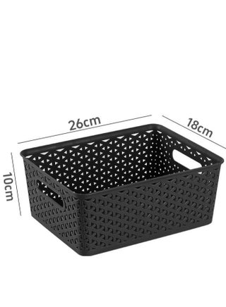 Fohome Plastic Storage Baskets, Small Pantry Organizer Bins for Organizing, Stackable Woven Storage Basket Open Storage Box, Household Organizers for - pzsku/ZA66387C0A84E87A5A822Z/45/_/1726296947/bb323696-5ddc-484d-aed8-6ac42ecaa840