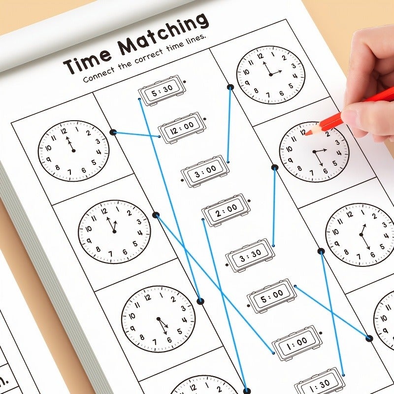 Kids' Timed Learning Workbook for Homeschooling - Perfect for Preschool Activities, Reading & Math Sheets - Image 5