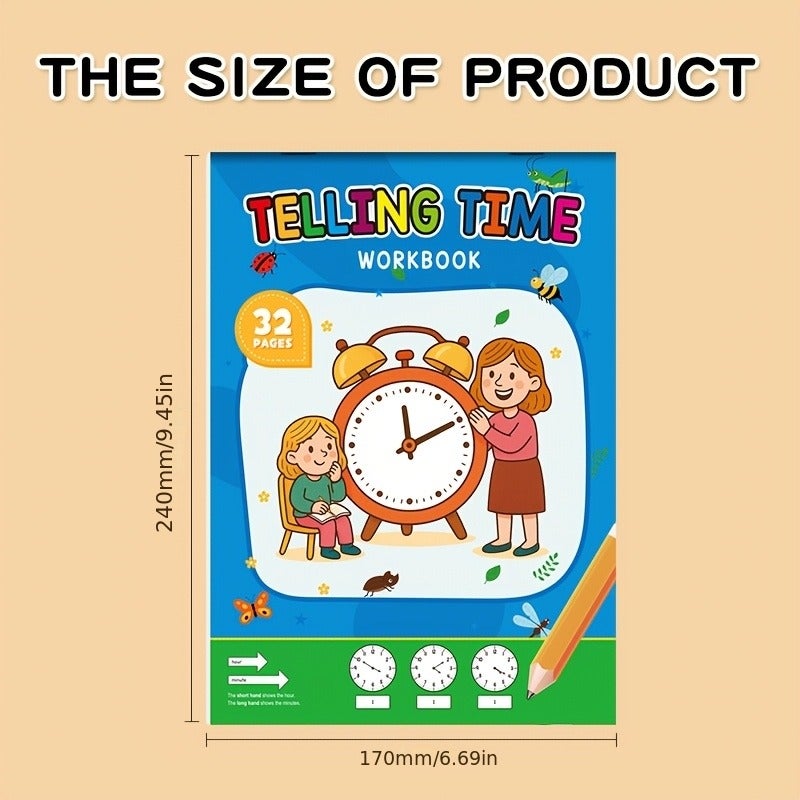 Kids' Timed Learning Workbook for Homeschooling - Perfect for Preschool Activities, Reading & Math Sheets - Image 2