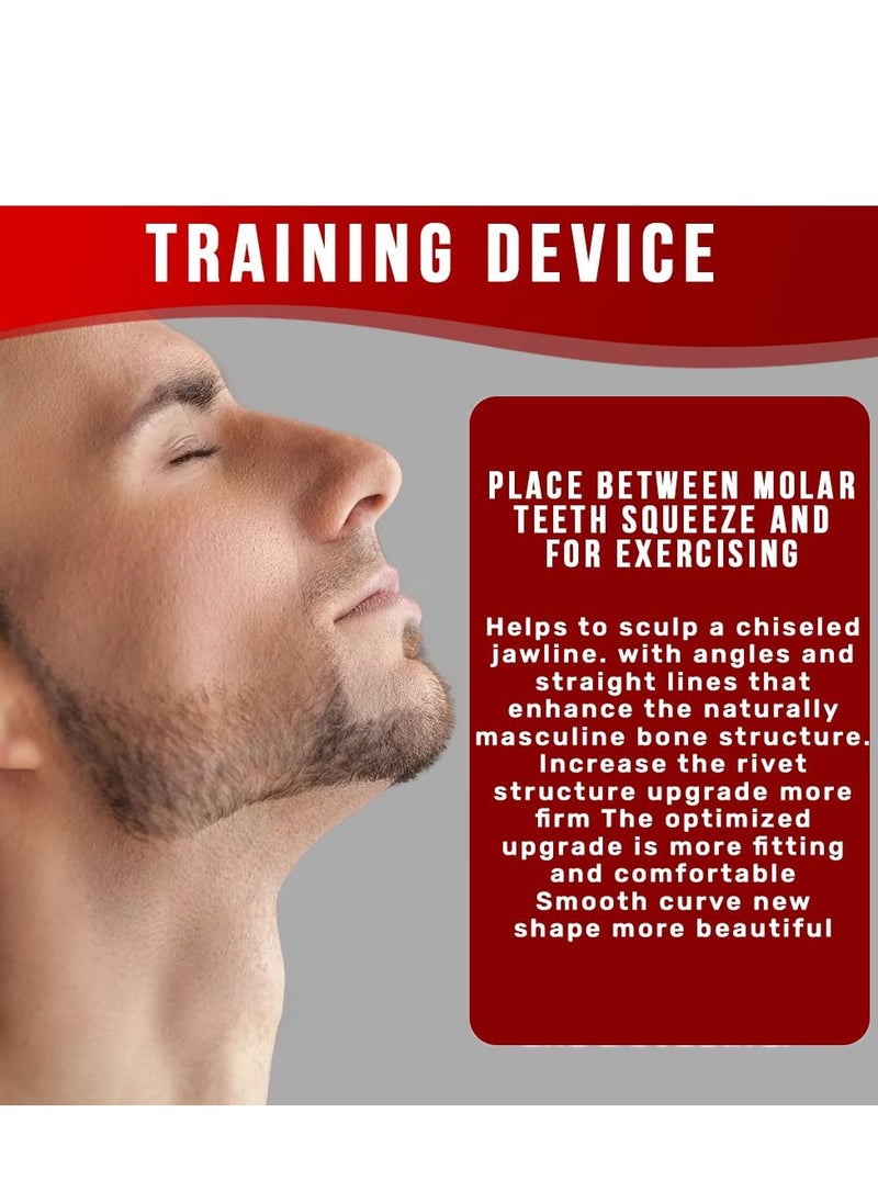 Cuken 2 Piece Grey Jaw Exerciser Chisel Ball Powerful Jaw Trainer Face Jawline Shaper Double Chin Reducer Eliminator Neck Trainer Beauty Tools for Facial Line Jawline Exerciser For Beginner, Men & Women  - Image 4