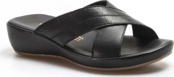 Fast Step Genuine Leather Women's Flat Slippers 864ZAR03
