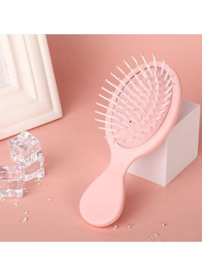 Ucanbe 2-Pack Pink Cushion Hair Brushes - Portable Mini Massage Detangling Comb for Travel & Home Use - Image 3