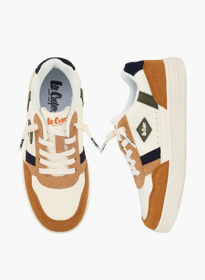 لي كوبر Boys Panelled Lace-Up Sneakers