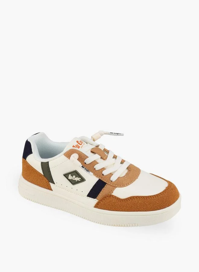 لي كوبر Boys Panelled Lace-Up Sneakers
