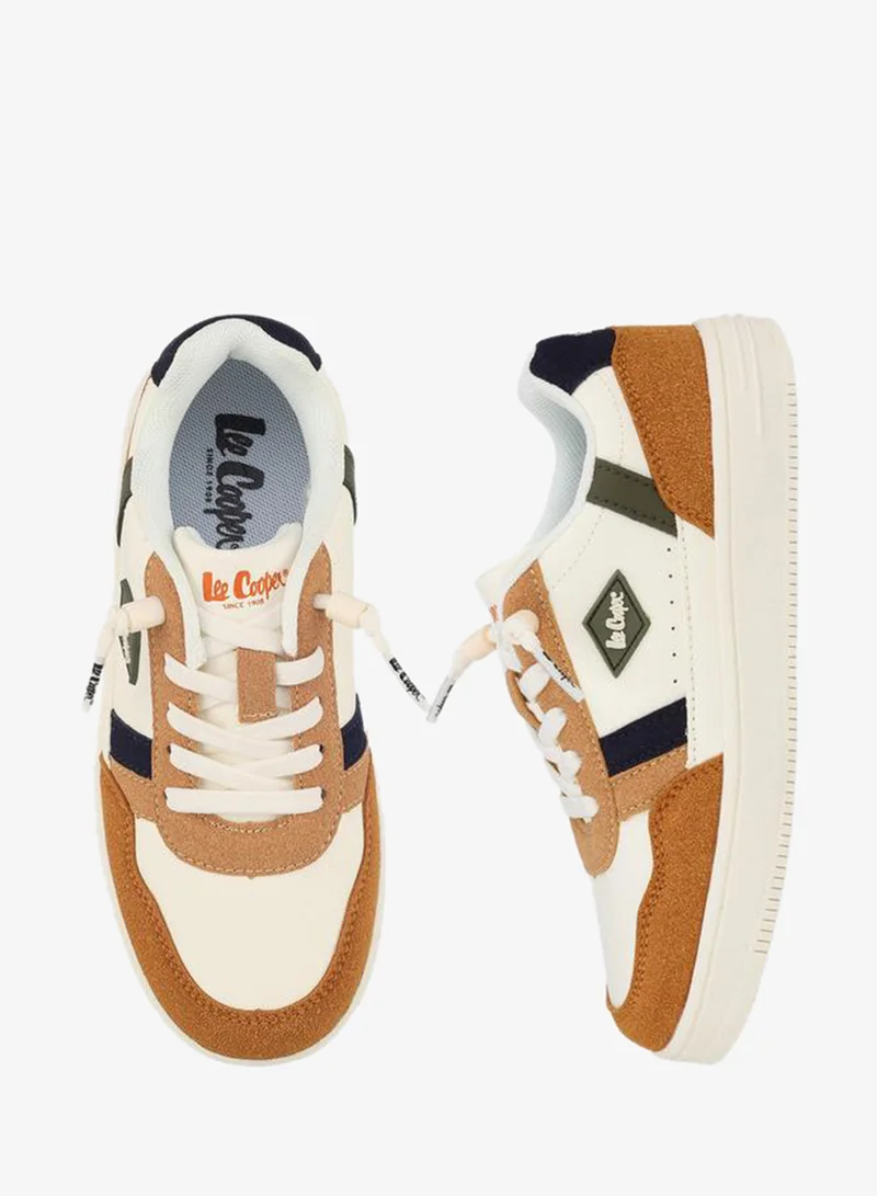 Lee Cooper Boys Panelled Lace-Up Sneakers