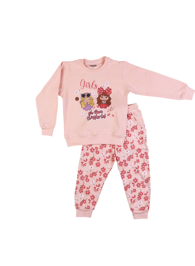 زيركون بيجامة بناتي خريفي - Image 1