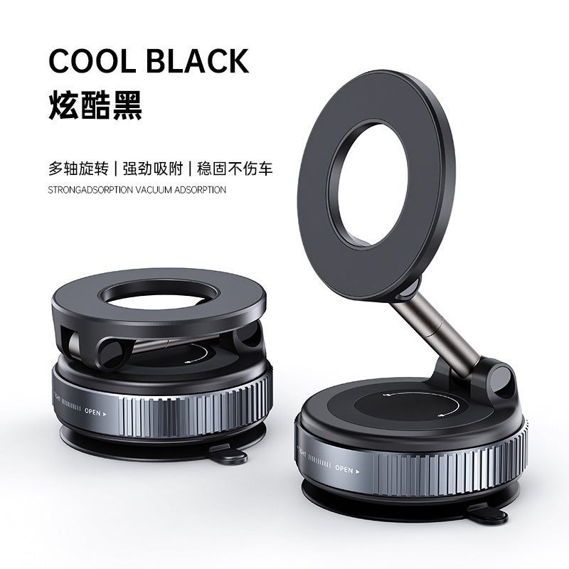 New Vacuum Adsorption Mobile Phone Holder, Car-Mounted Rotating Magnetic Phone  Stand - Image 1