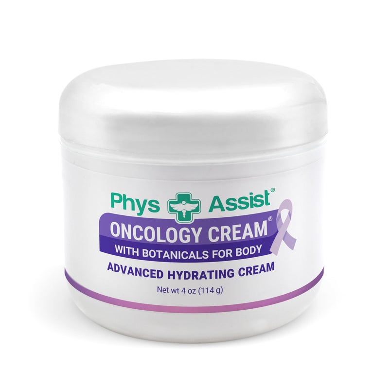 PhysAssist Oncology Body Cream with Botanicals 4 oz Soothing and Hydrating to Stressed Skin Made with Oils of Lavender Calendula and Peppermint NonIrritant Clinically Tested