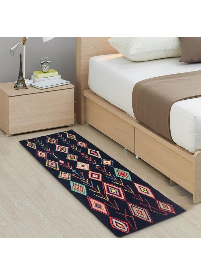 Urban Space سجادة جانبية مطبوعة بتقنية 3D من أوربان سبيس مع قاعدة مضادة للانزلاق، سجادة مدخل للأبواب وممرات المطبخ (2 قدم × 5 قدم - DR1019) - Image 1