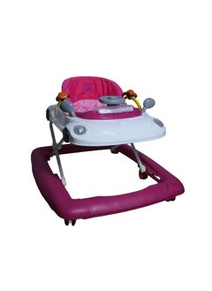 Rally Foldable Soft Cushioned Seat Baby Walker Pink 