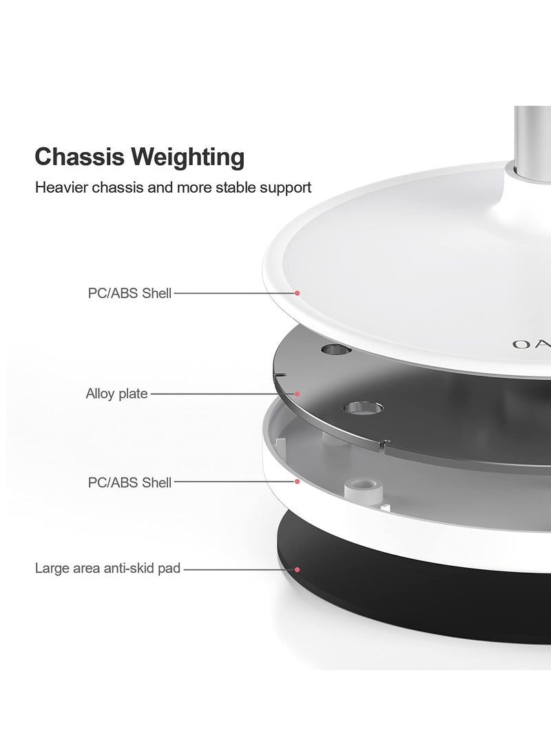 Excefore Cell Phone Stand, Cute Bunny Phone Stand, Angle Height Adjustable Cell Phone Stand for Desk, Height Angle Adjustable Phone Holder, Compatible with iPhone, iPad, All Phones (White) - Image 4