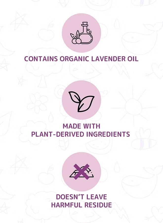 فريندلي_أورغانيك FRIENDLY ORGANIC منعم أقمشة (750 مل) - معطر بزيوت اللافندر العطرية المستخلصة من النباتات - مناسب لملابس الأطفال والبشرة الحساسة - خالٍ من المواد الحافظة والأصباغ والعطور الصناعية - مُختبر جلدياً - Image 2