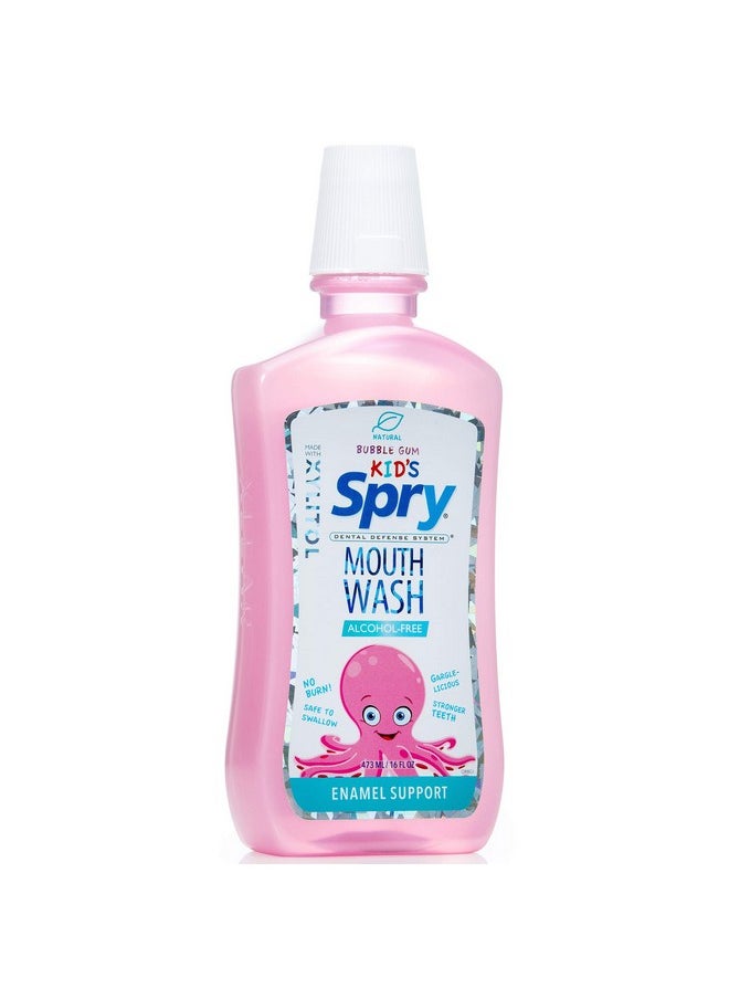 Spry Kids Mouthwash Xylitol Oral Rinse Bubble Gum 16 Fl Oz (Pack Of 1)  - Image 1