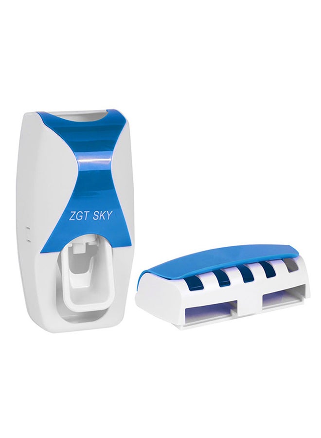 Wall Mounted Automatic Toothpaste Squeezer Blue - Image 1
