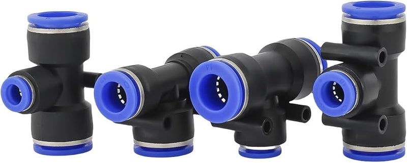 Pneumatic Air Quick Connect Fittings 100pcs Plastic Pipe Joints PEG 12 16 Color - Image 1