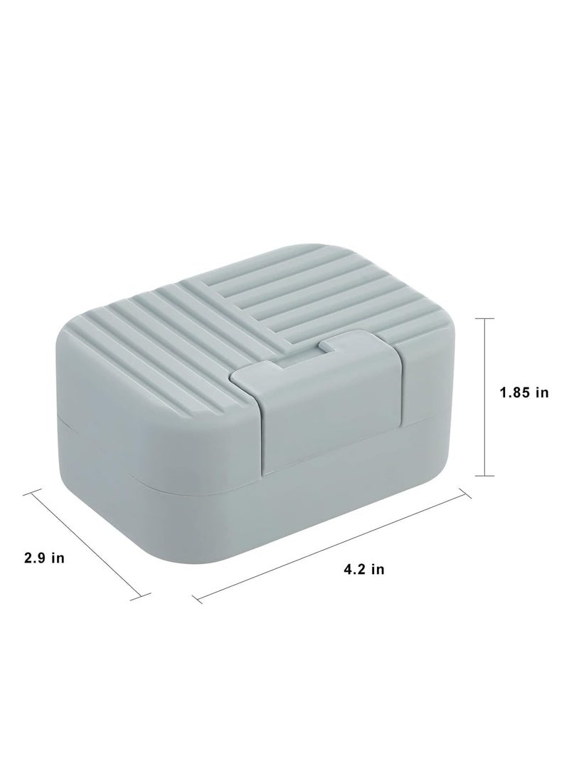 Oasisgalore 3 Pack Soap Holder, Travel Soap Case Container Soap Dish with Lid for Traveling, Camping, Gym, Outdoor (Blue, Pink, Green) - Image 4