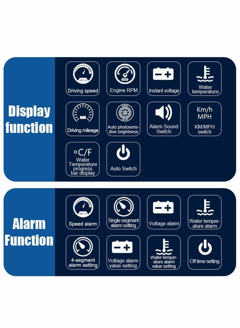 HUD Display lesgos Vehicle Speedometer Head Up Display with Hood Speed Warning HUD Projector for Cars and Trucks with OBD II or EUOBD - Image 4
