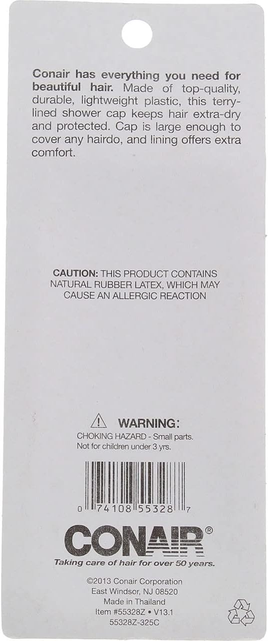 Conair Terry Lined Showercap 24 Ounce - Image 3