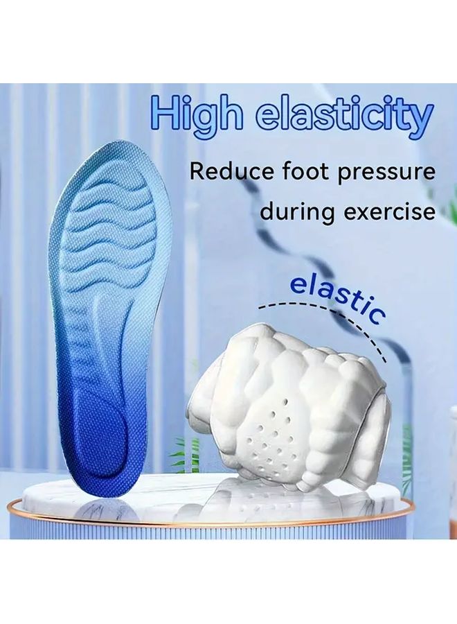 Ultra Soft 4d Arch Support Insoles Green Breathable Thick Shock Absorbing For Men And Women Eu45 46 - Image 3