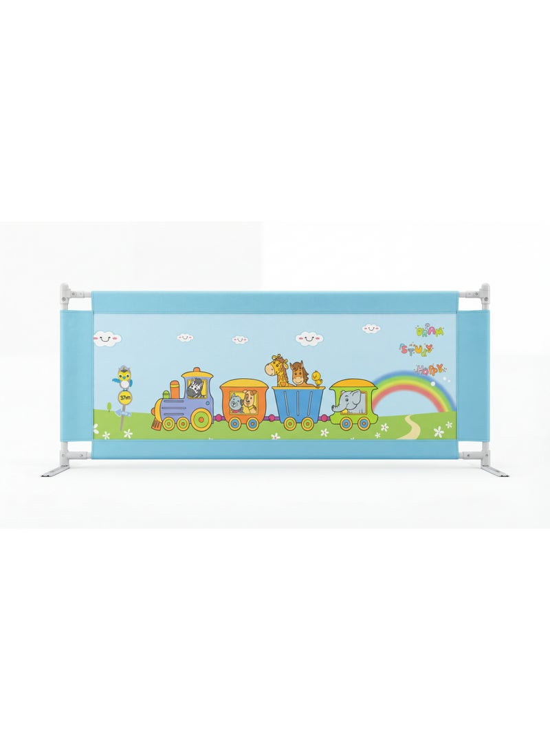 Premium Adjustable Kids Bed Safety Rail 150cm - Secure Toddler Bed Guard, Universal Fit, Cartoon Design, Easy Install - Image 4