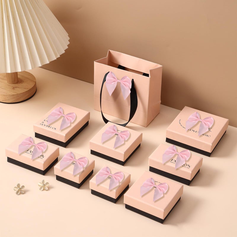 Peotclola Pink Satin Ribbon Bows 2.5" Self-Adhesive Gift Wrap Bows with Double-Sided Tape for Gift Wrapping, Wedding Decor, Birthday Presents, Party Decor, DIY Crafts, Baby Shower, Anniversary,50 PCs - Image 5