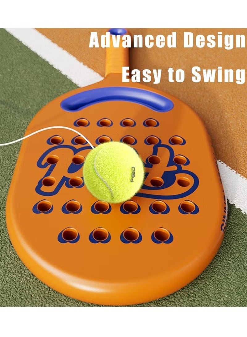 FED Padel Tennis Training Set with Single Racquets and Accessories Auto Rebound Gear Profeesional Tennis Ball Quality Portable Suitable For Self Training Tennis Beginner Practice Play Tennis with Family a - Image 5