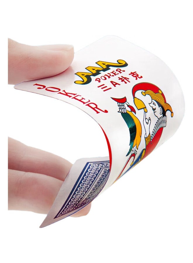 THREEA Aaa Durable Playing Cards For Guandan, Mahjong, And Card Games, Blue, 20 Decks, 8521 - Image 1