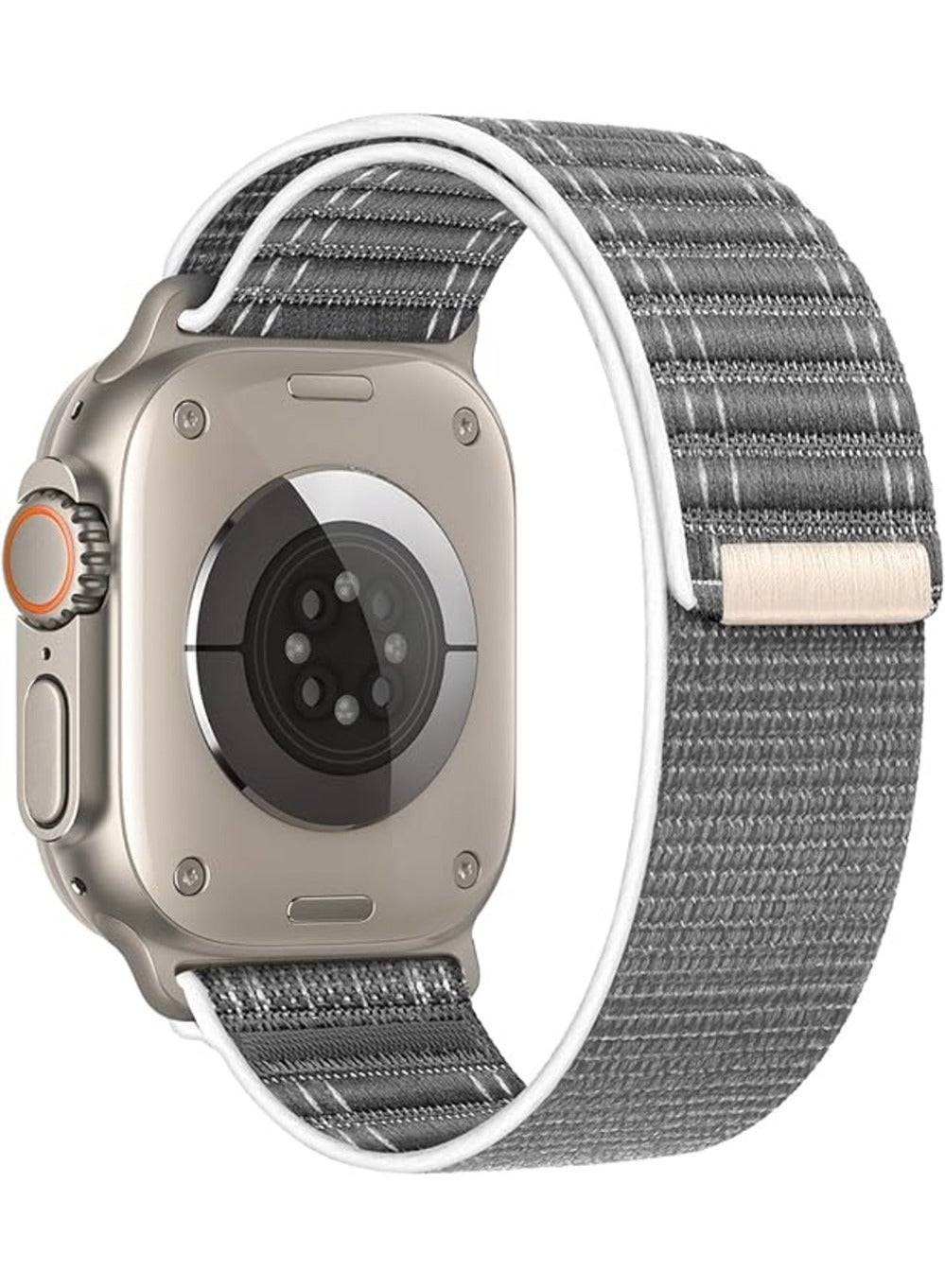 Fabric Sport Rugged Watch Band Compatible with Apple Watch Ultra 1/2/3 49mm 46mm 45mm 44mm 42mm, Soft Nylon Loop Strap for iwatch Series 11 10 9 8 7 6 5 4 3 2 1 SE