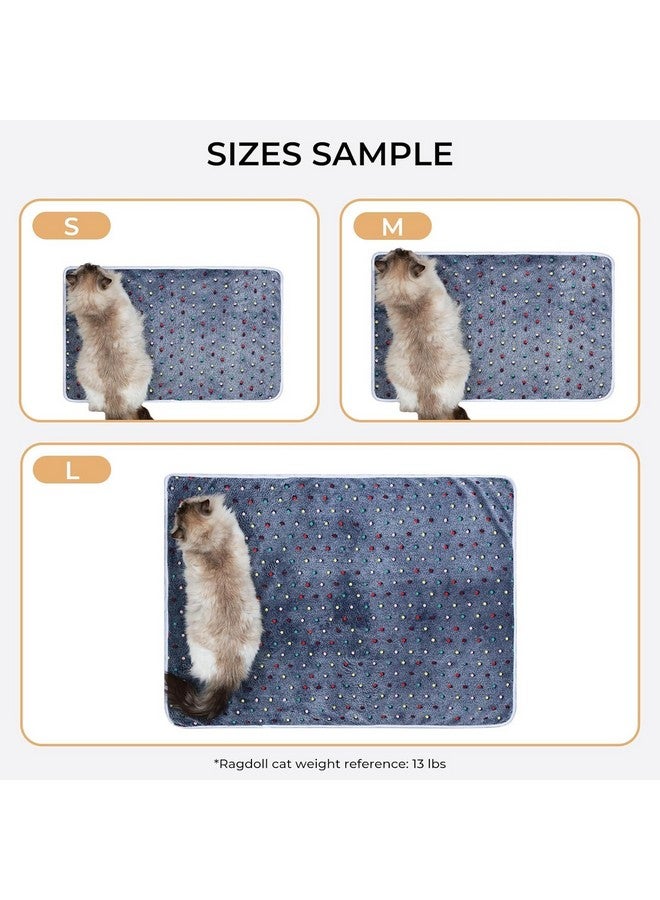 KolorFish Pack Of 3 Blankets Super Soft Cute Dot Pattern Pet Blanket Flannel Throw For Dog Puppy Cat | Large (104X78Cm) Blue - Image 3