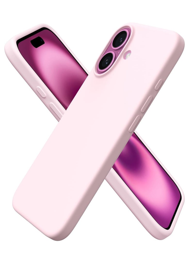 TIGER Case Compatible with iPhone 16 Plus | Liquid Soft Silicone iPhone 16 Plus Cover | Shockproof Gel Rubber Phone Case with Inside Microfiber Lining | Full Body Protection | Anti-Slip | Scratch-Resistant | Wireless Charging Compatible | Ultra-Slim & Lightweight for iPhone 16 Plus 6.7 inch (Pink, iP 16 Plus) - Image 1