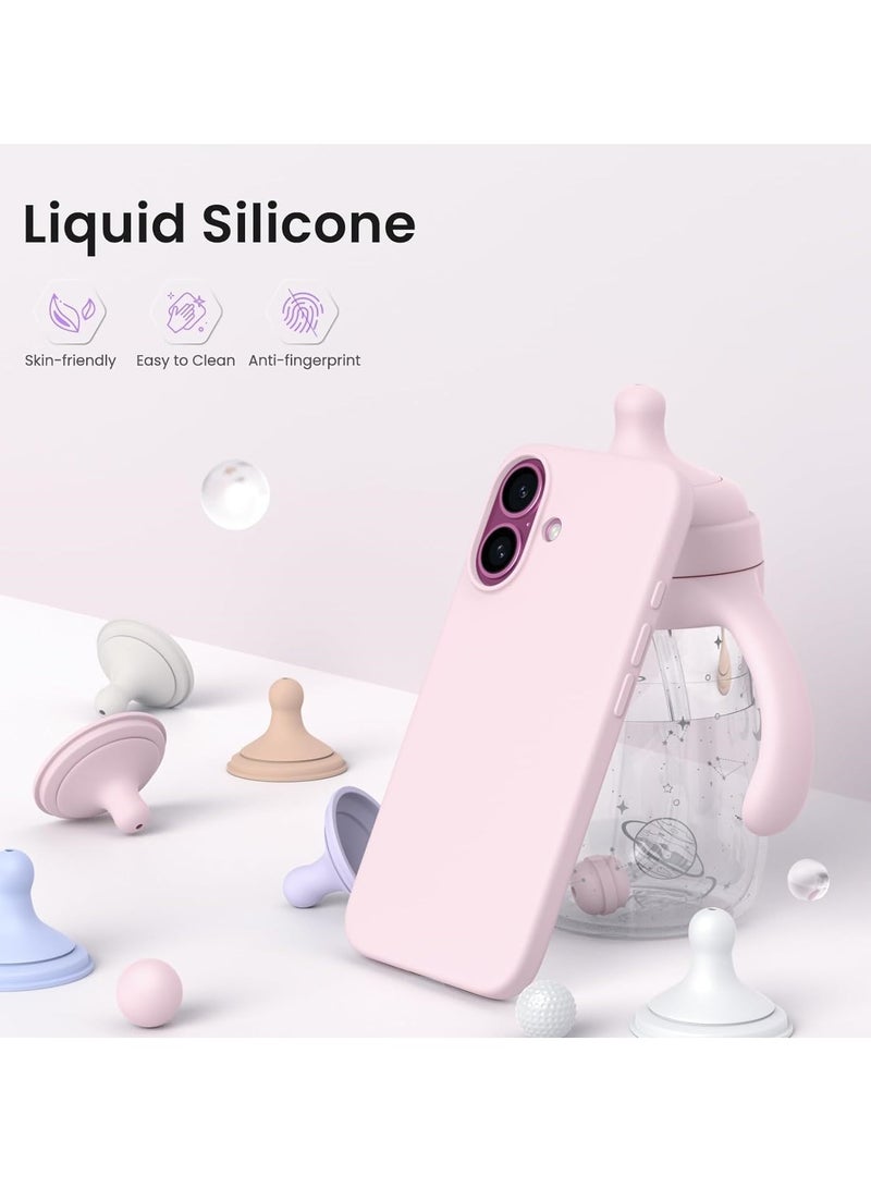 TIGER Case Compatible with iPhone 16 Plus | Liquid Soft Silicone iPhone 16 Plus Cover | Shockproof Gel Rubber Phone Case with Inside Microfiber Lining | Full Body Protection | Anti-Slip | Scratch-Resistant | Wireless Charging Compatible | Ultra-Slim & Lightweight for iPhone 16 Plus 6.7 inch (Pink, iP 16 Plus) - Image 3